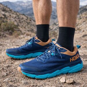 HOKA ONE ONE Blue Orange Challenger ATR 6 Running Sneakers Shoes  Mens Size 10